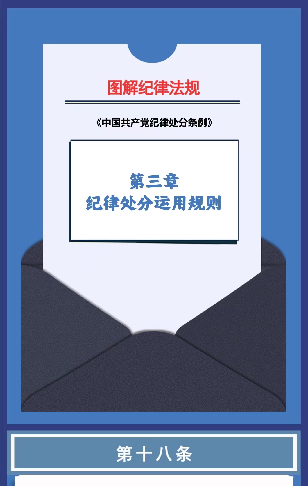 图解纪律法规 丨纪律处分运用原则（第十八条、十九条）