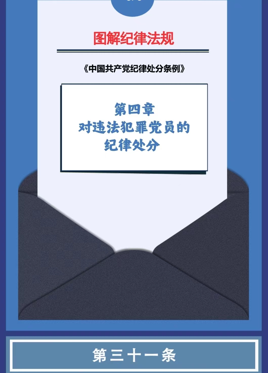 图解纪律法规丨对违法犯罪党员的纪律处分（第三十一条、第三十二条、第三十三条）