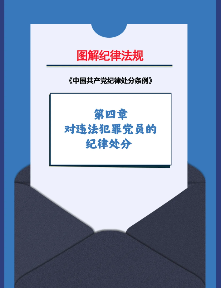图解纪律法规丨对违法犯罪党员的纪律处分（第三十四条）