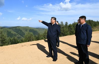 习近平在塞罕坝机械林场考察调研