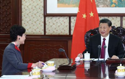 习近平分别会见来京述职的林郑月娥和崔世安